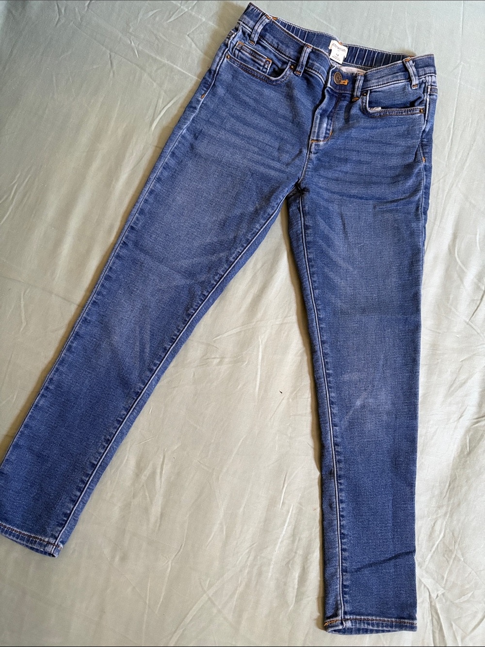 Crewcuts Girls Blue Stretch Skinny Jeans